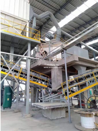 The sand washing and recycling integrated machines